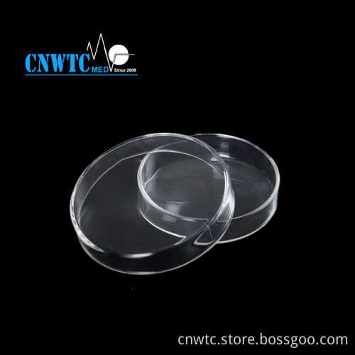 Disposable Glass Petri Dish | 100mm Round Petri Dish: Lab Equipment for Scientific Research and Education